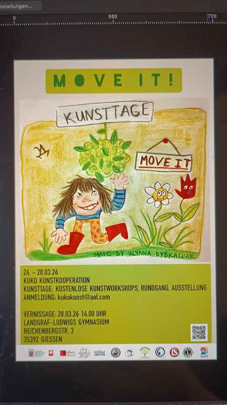 Kunsttage am LLG: Eröffnung der Ausstellung MOVE IT! der KUKO Kunstkooperation